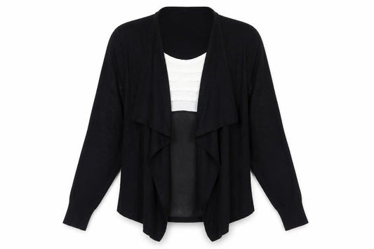 Front view of Tu women’s black jumper, size UK 8