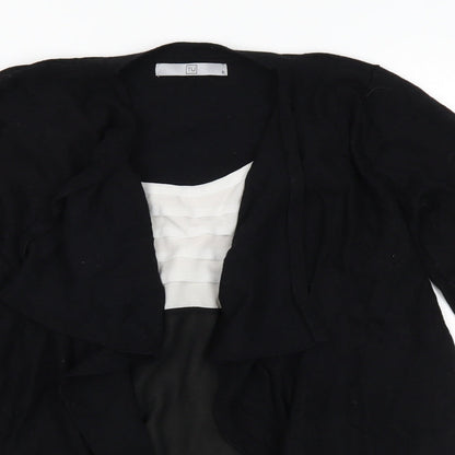 Close-up detail of Tu women’s black jumper, size UK 8