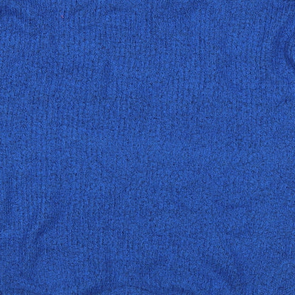 Brand and care label for Tu women’s blue knit jumper, size UK 14