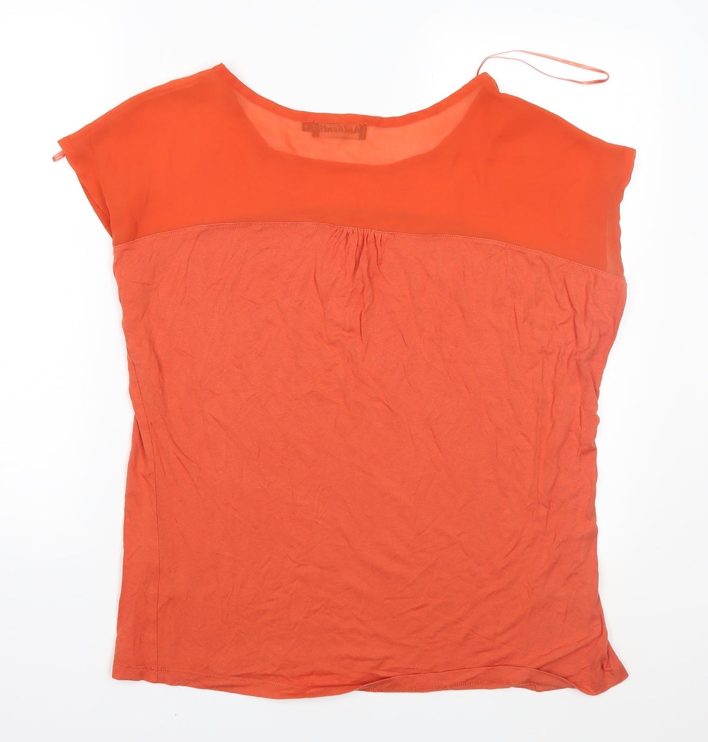 Authentic Womens Orange   Basic T-Shirt Size 16