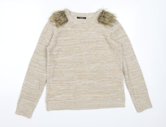 George Womens Brown  Knit Pullover Jumper Size 12