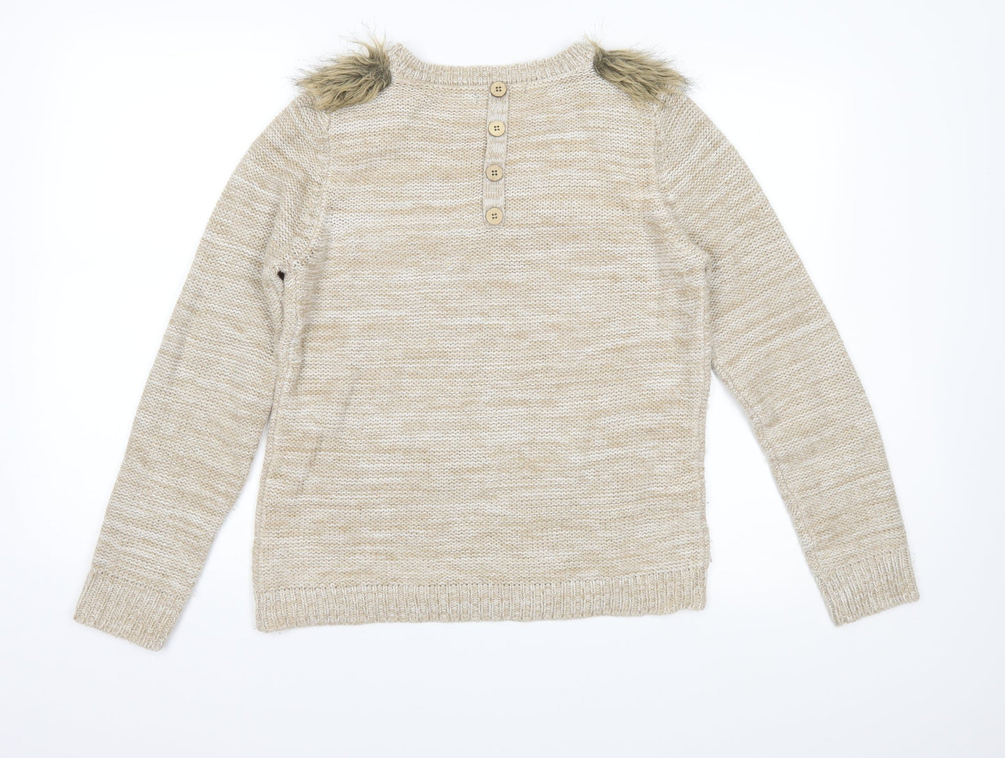 George Womens Brown  Knit Pullover Jumper Size 12