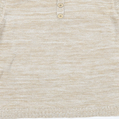 Brand and care label for George women’s brown knit jumper, size UK 12