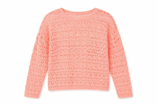 Front view of Peacocks women’s orange knit jumper, size M
