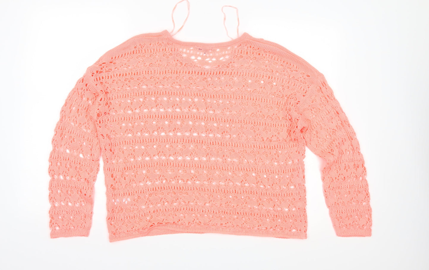 Peacocks Womens Orange  Knit Pullover Jumper Size M