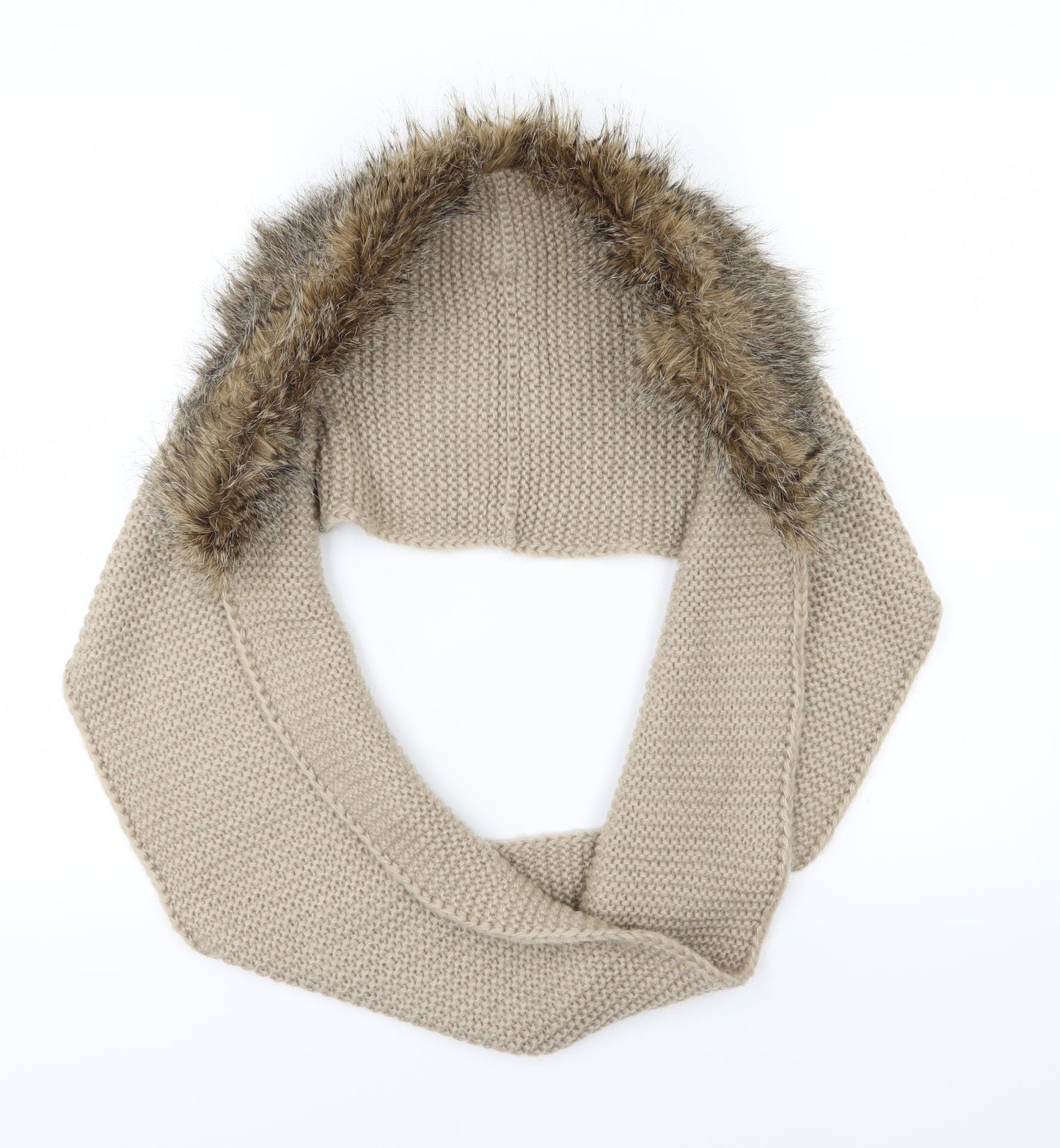 Preworn Womens Brown  Knit  Scarf