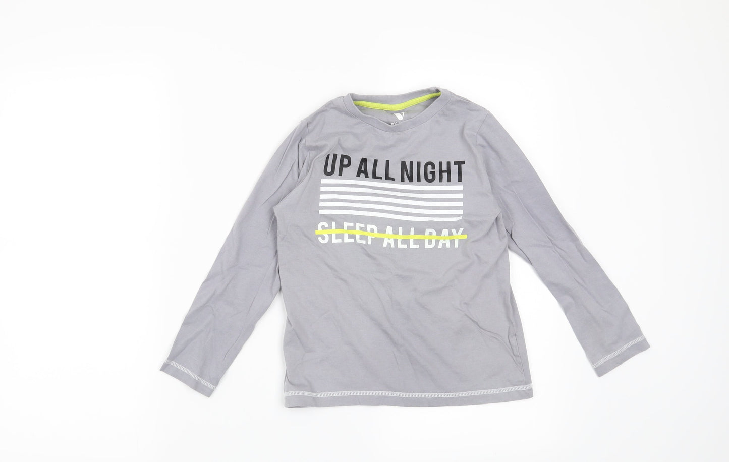 Very Boys Grey   Basic T-Shirt Size 7 Years  - up all night