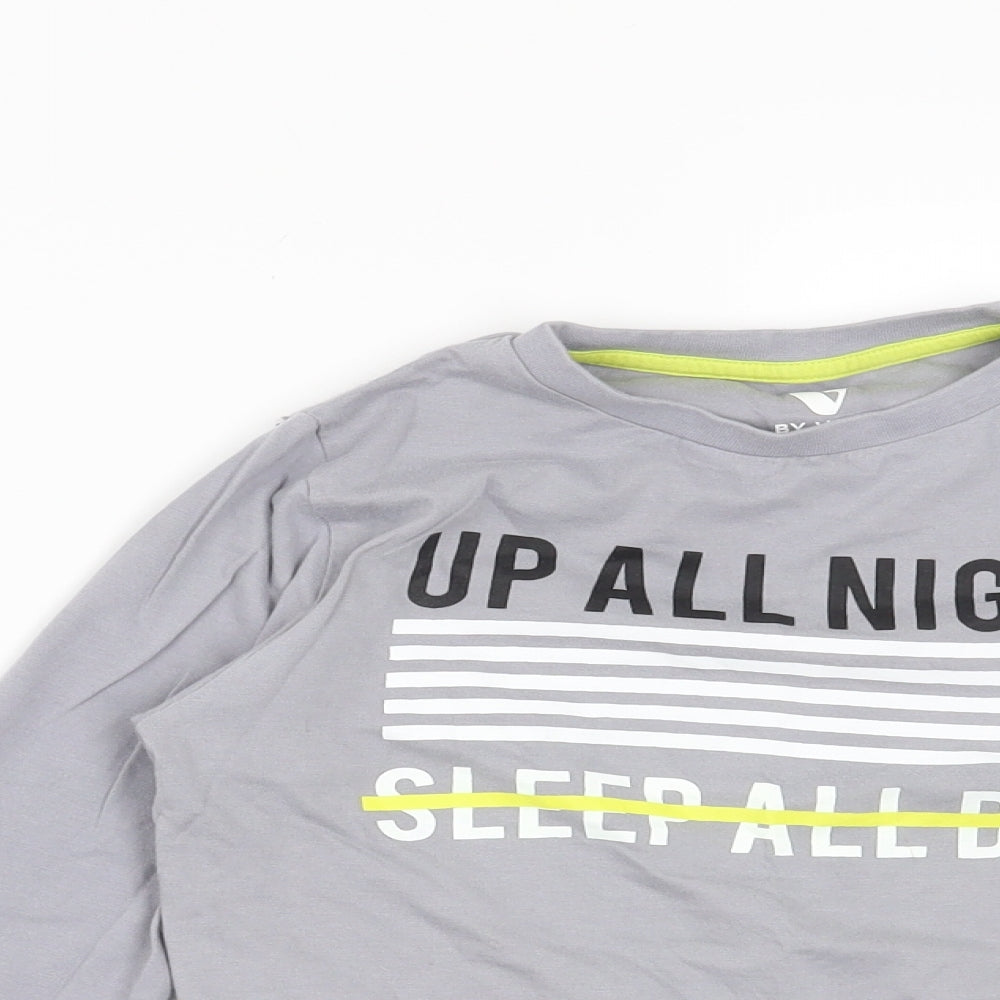 Very Boys Grey   Basic T-Shirt Size 7 Years  - up all night