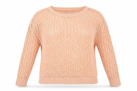 Front view of George women’s orange jumper, size UK 14