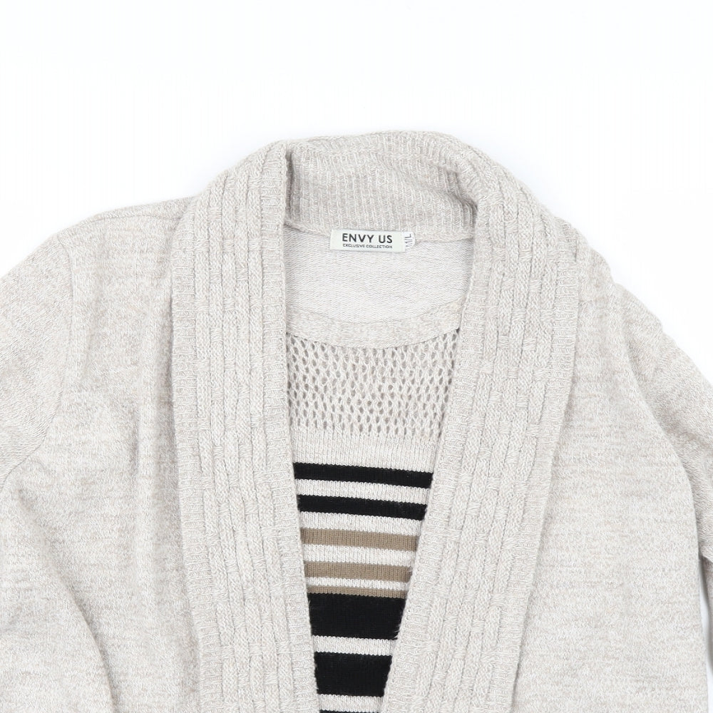 Envy Us Womens Beige   Pullover Jumper Size L