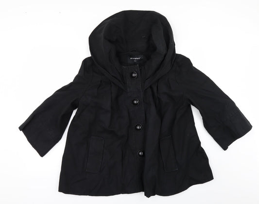 Atmosphere Womens Black   Pea Coat Coat Size 14