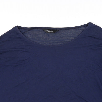 Close-up detail of Dorothy Perkins women’s blue jumper, size UK 12