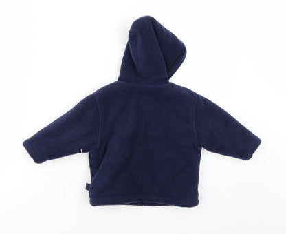 Back view of Baby Mac boys’ blue jacket, size 3-6, months