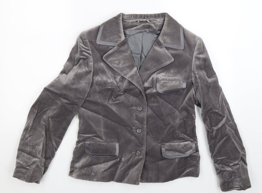 Algonda Womens Silver   Jacket Blazer Size 10