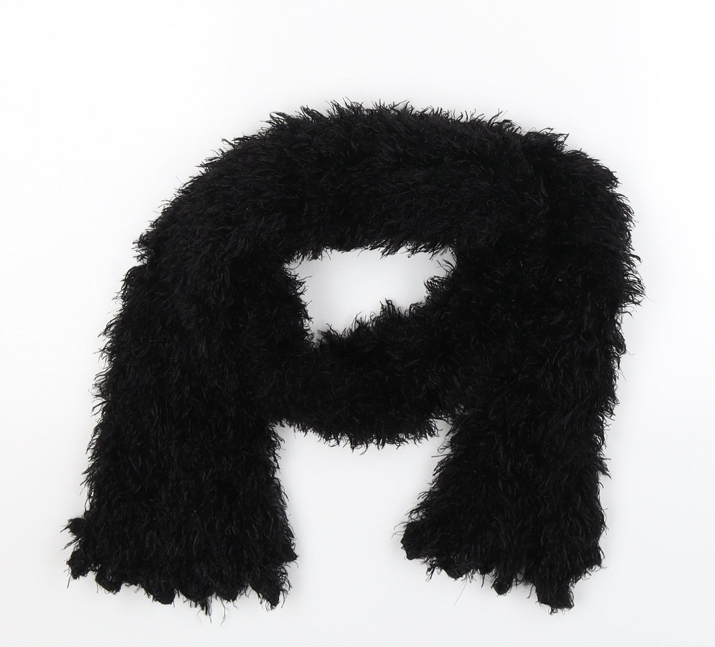 Preworn Girls Black  Knit Scarf Scarves & Wraps One Size