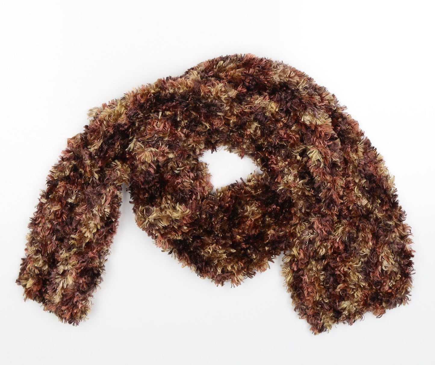 Preworn Girls Brown  Knit Scarf Scarves & Wraps One Size