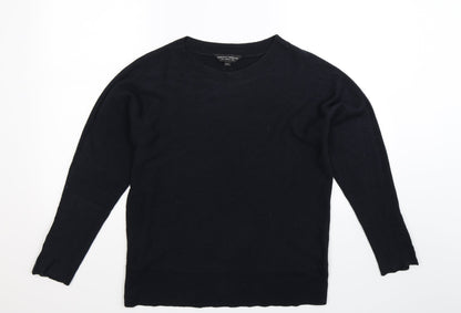 Additional front view of Dorothy Perkins women’s blue knit jumper, size UK 12