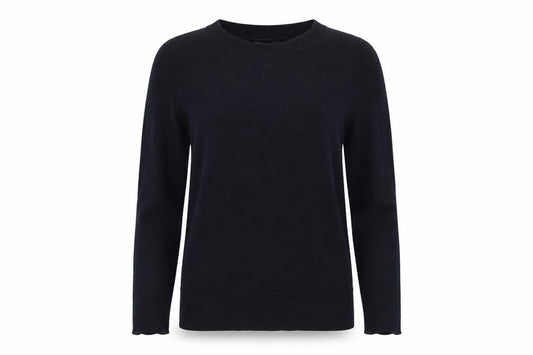 Front view of Dorothy Perkins women’s blue knit jumper, size UK 12
