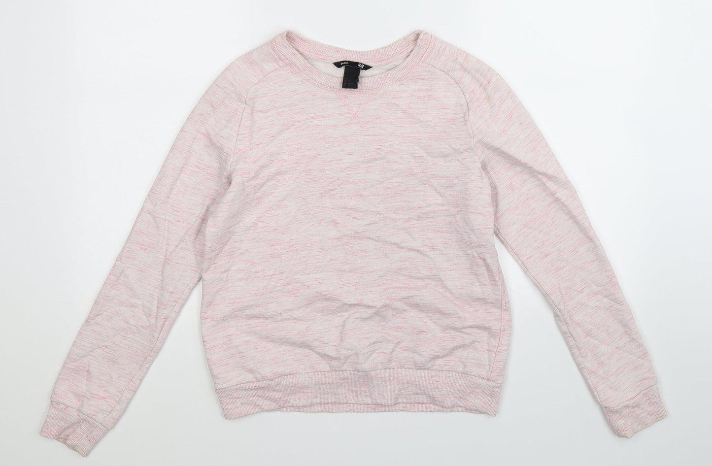 H&M Womens Pink   Pullover Sweatshirt Size XS