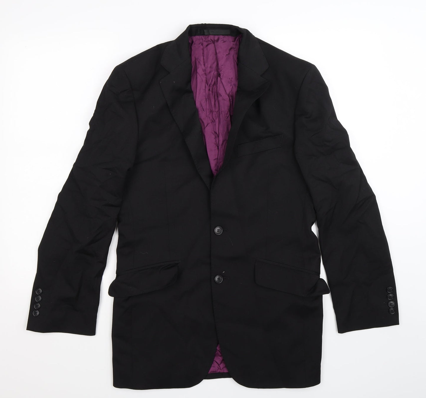 Marks and Spencer Mens Black   Jacket Suit Jacket Size 36
