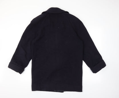 Back view of Edinburgh women’s blue jacket, size UK 10