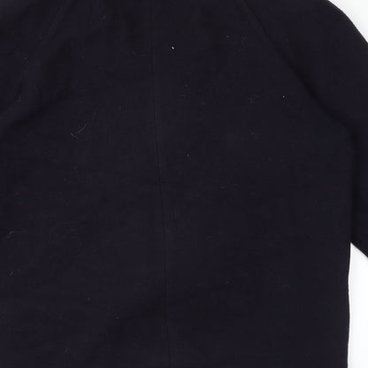 Brand and care label for Edinburgh women’s blue jacket, size UK 10