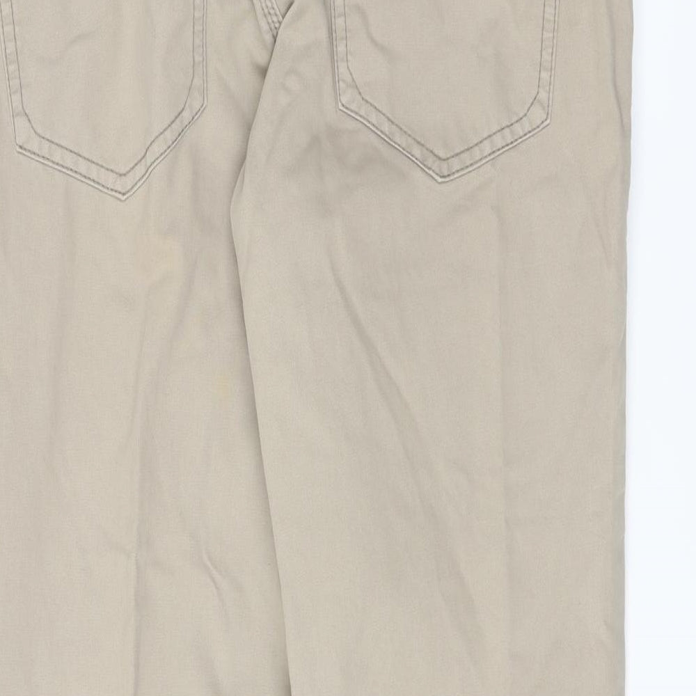 NEXT Womens Brown   Straight Jeans Size 34 L30 in - Belt hoops