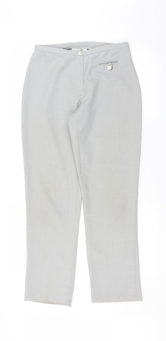 Wallis Womens Grey   Trousers  Size 12 L28 in