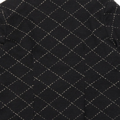 Brand and care label for Victoria Layne women’s black jacket, size UK 12