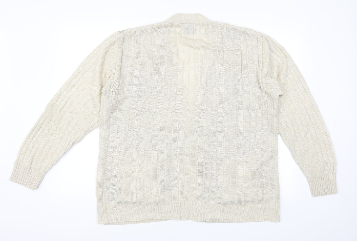 Tootal Mens Beige   Cardigan Jumper One Size