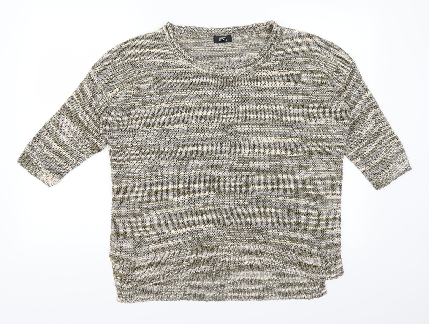 F&F Womens Green   Pullover Jumper Size 12
