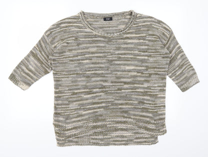 Additional front view of F&F women’s green jumper, size UK 12