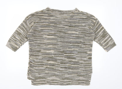 Back view of F&F women’s green jumper, size UK 12