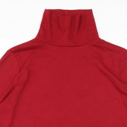 Close-up detail of First Avenue women’s red jumper, size M