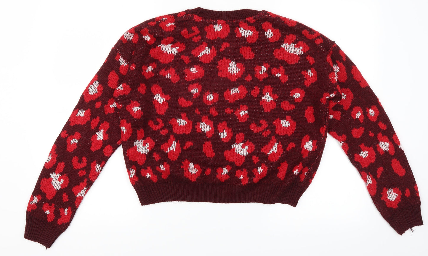 Primark Womens Red   Pullover Jumper Size XS