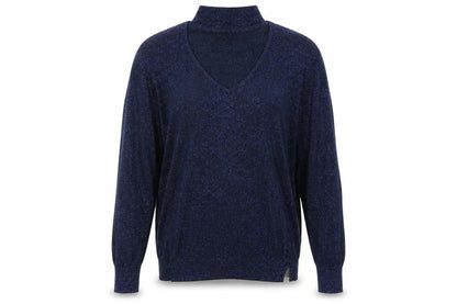 Front view of Next women’s blue jumper, size UK 10