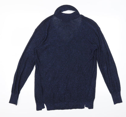 Back view of Next women’s blue jumper, size UK 10