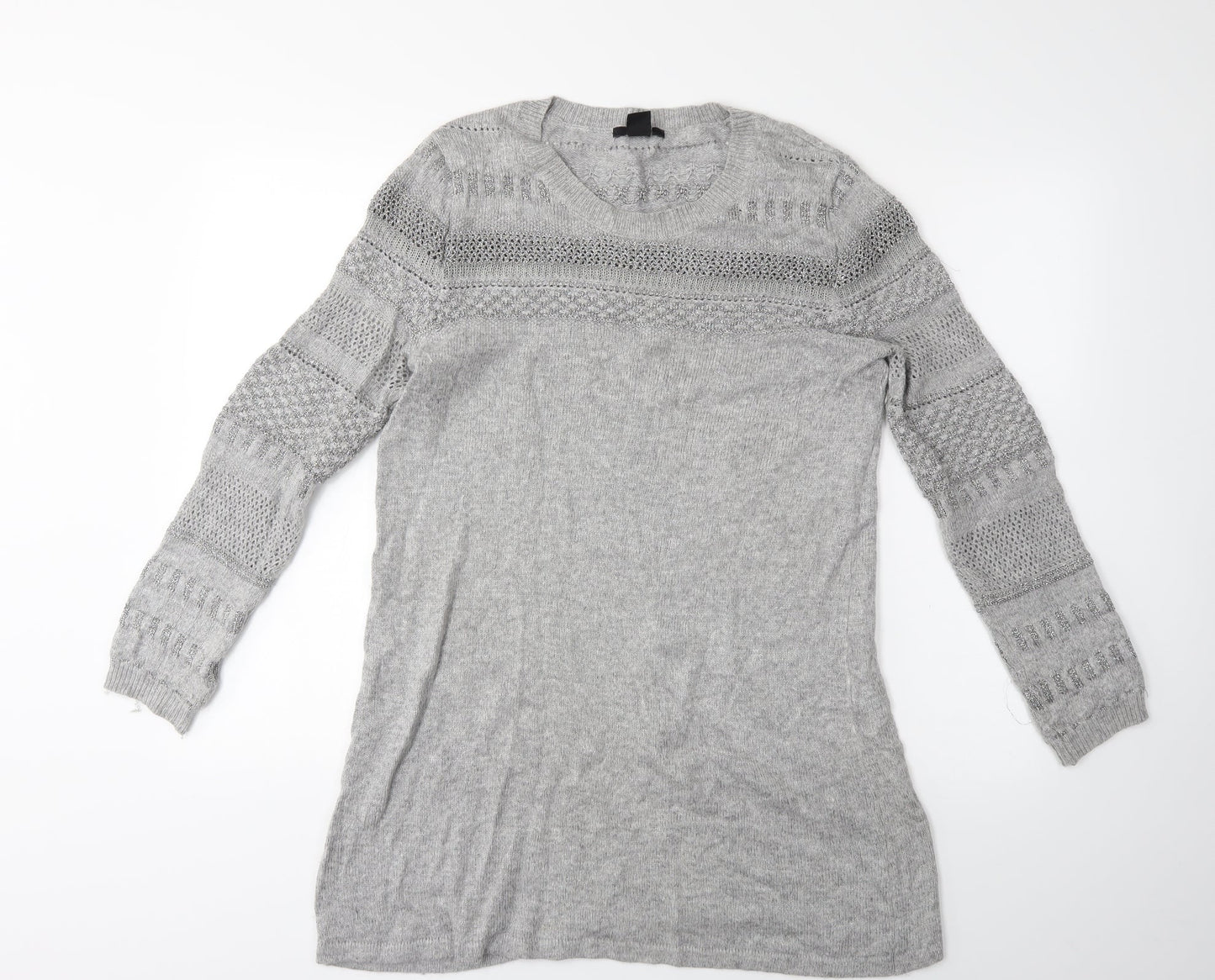 H&M Womens Grey   Pullover Jumper Size M