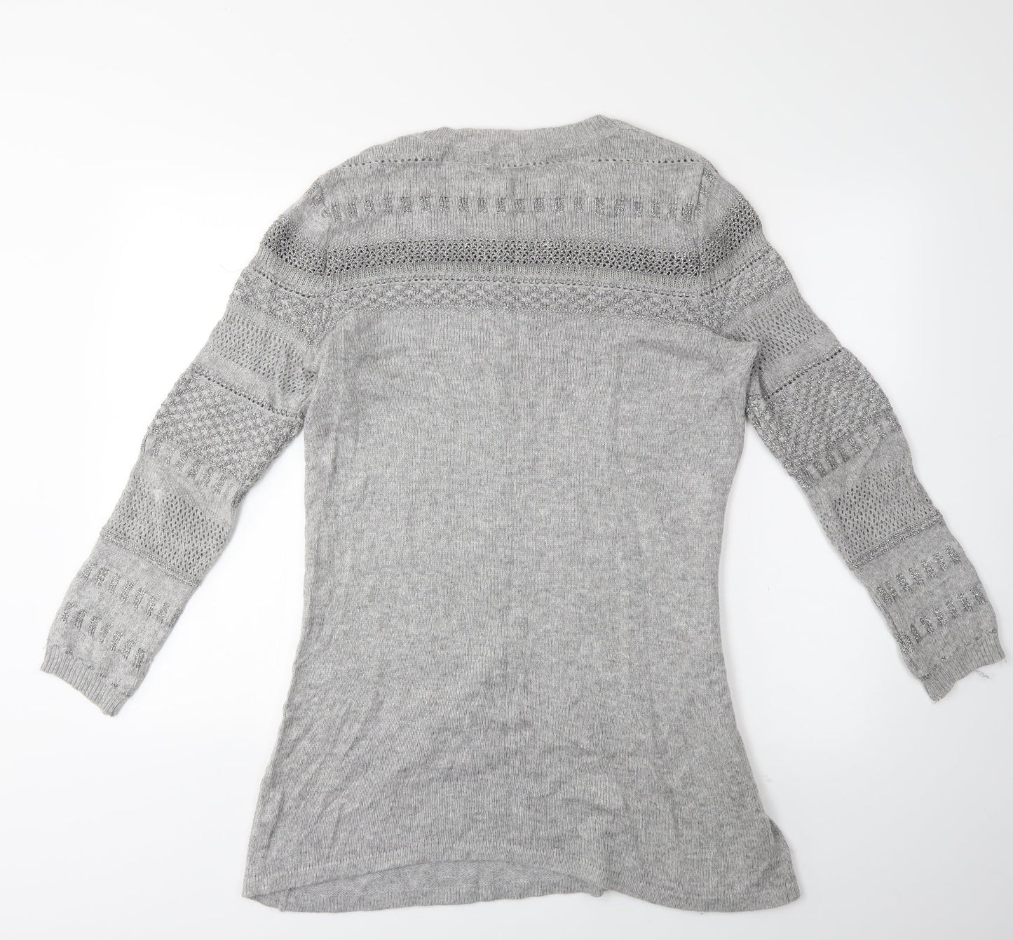 H&M Womens Grey   Pullover Jumper Size M