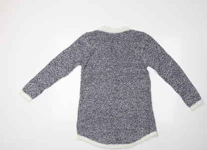 Back view of L.I.N.H.H. women’s blue jumper, size M