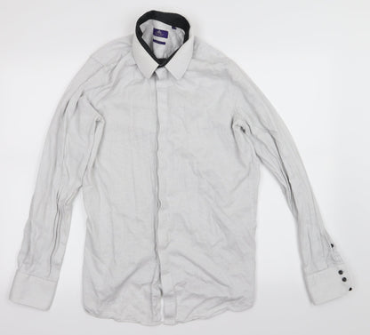 Additional front view of Next men’s white button-up, size M