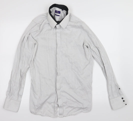 NEXT Mens White    Button-Up Size M