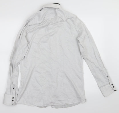 Back view of Next men’s white button-up, size M