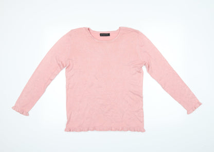 Additional front view of Just Elegance women’s pink jumper, size S