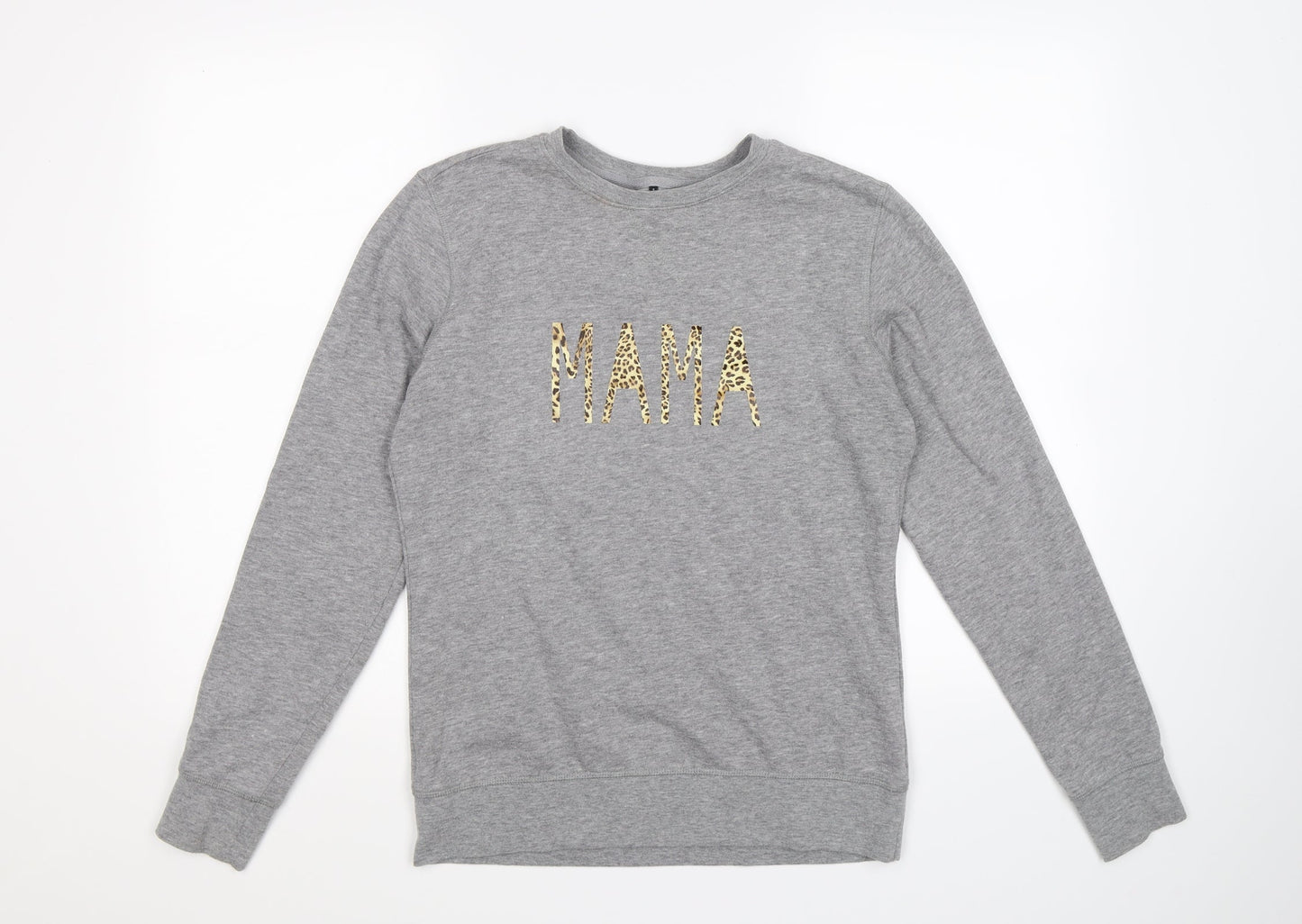 Preworn Womens Grey  Jersey Pullover Sweatshirt Size S  - mama