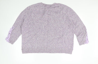 Back view of Together women’s purple jumper, size XL