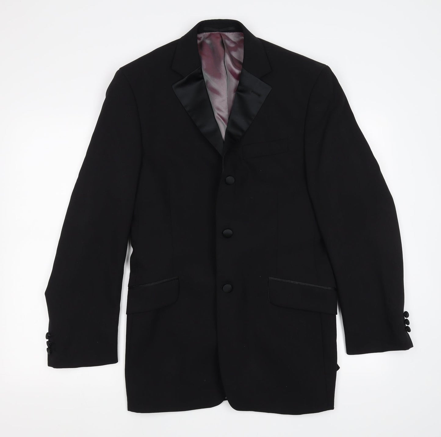 Preworn Mens Black   Jacket Suit Size M