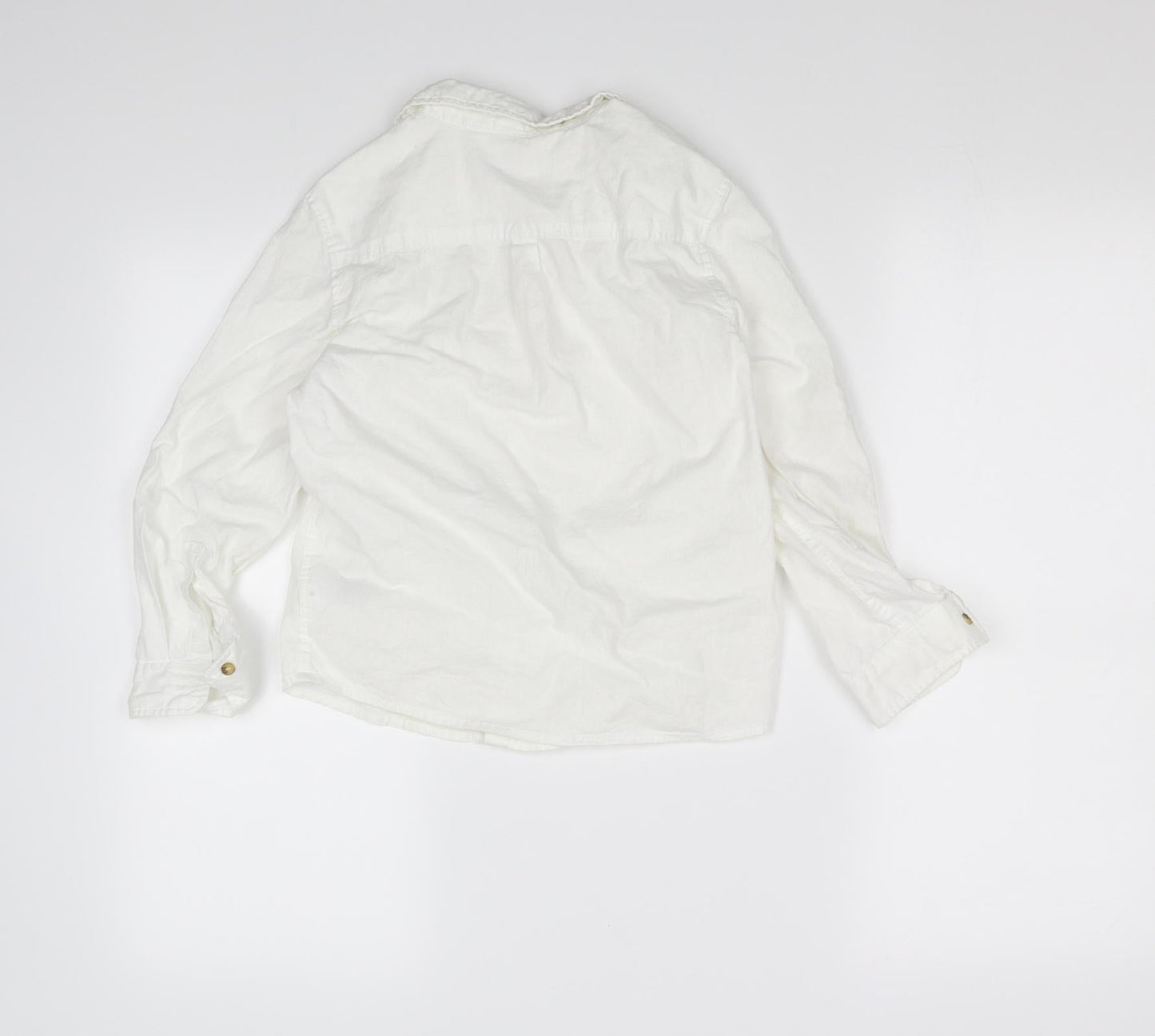 H&M Boys White   Basic Button-Up Size 7 Years