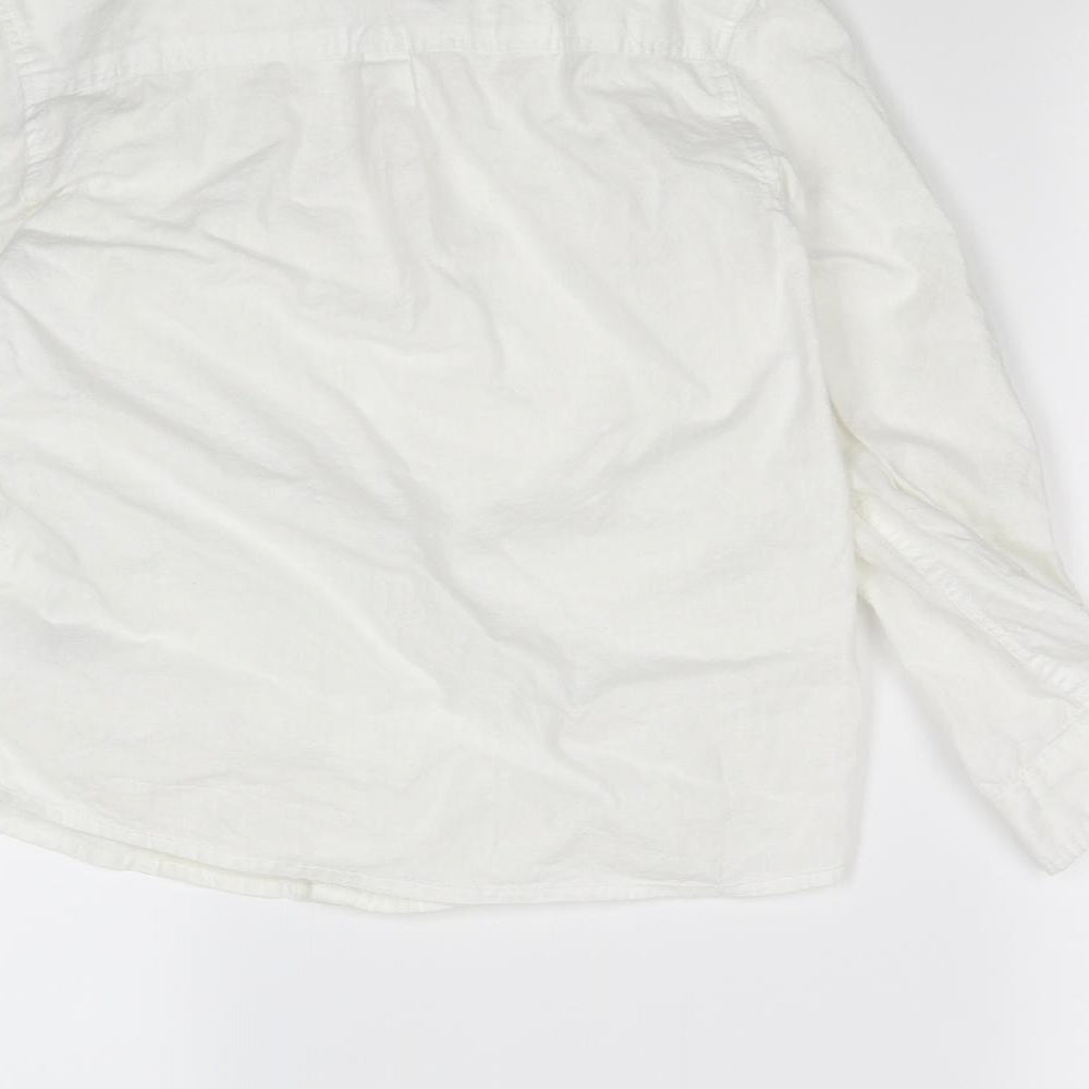 H&M Boys White   Basic Button-Up Size 7 Years