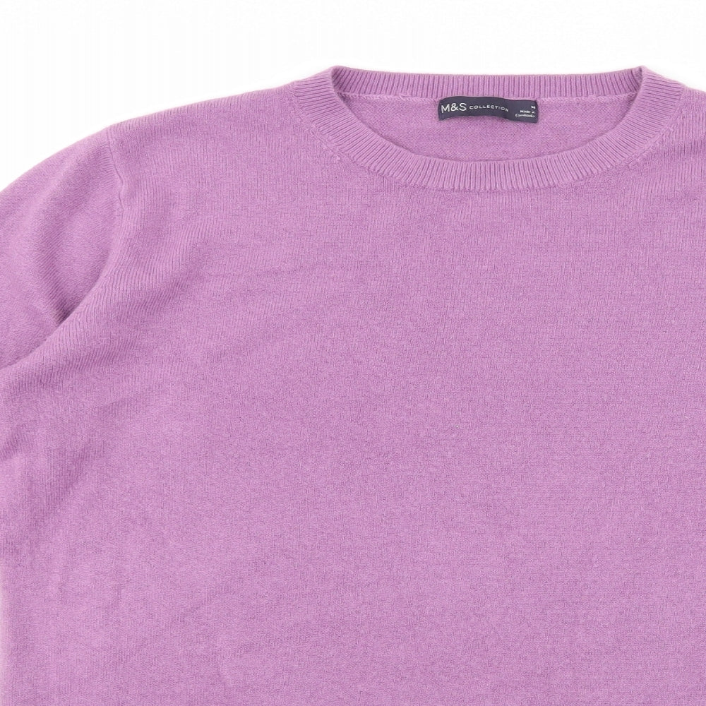Marks and Spencer Womens Purple   Pullover Jumper Size 14